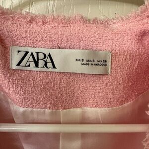 Pink Zara blazer never worn size S